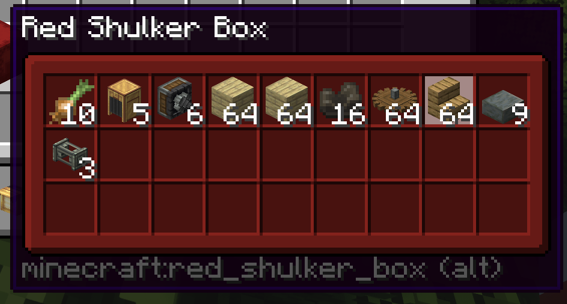 Shulker box GUI
