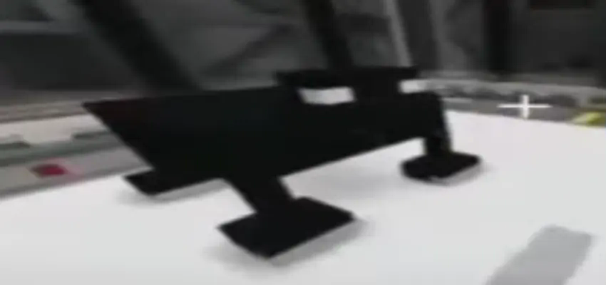 Stretched image of an unrealistic cat build