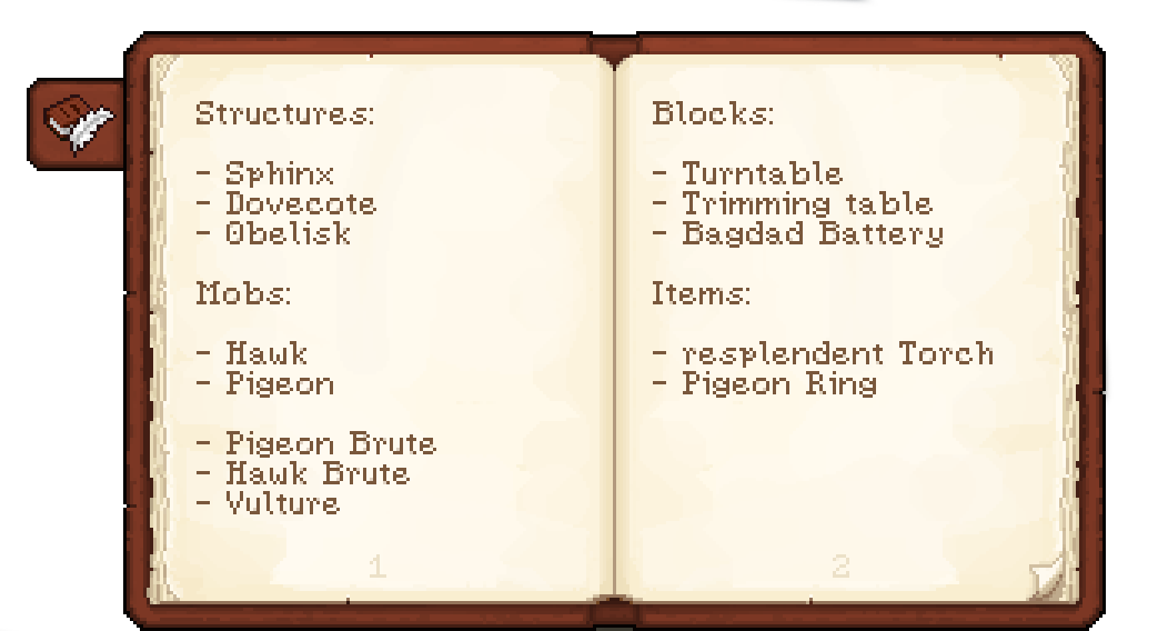 list of some mod contents