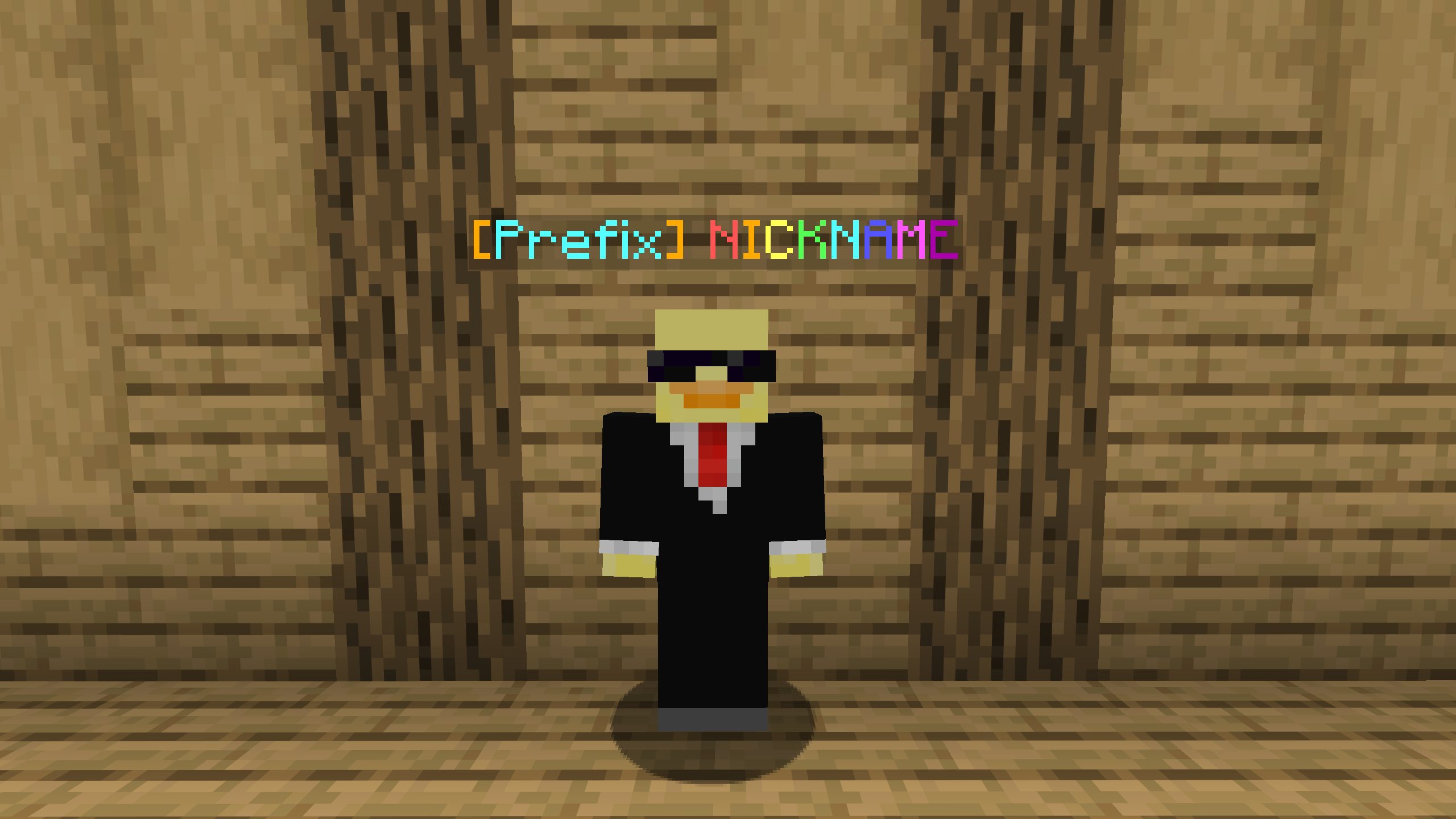 Preview of a custom player nametag.