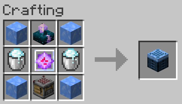 Freezing Table Crafting Recipe