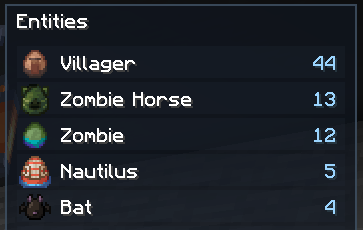 Showcase of in-game entity hud
