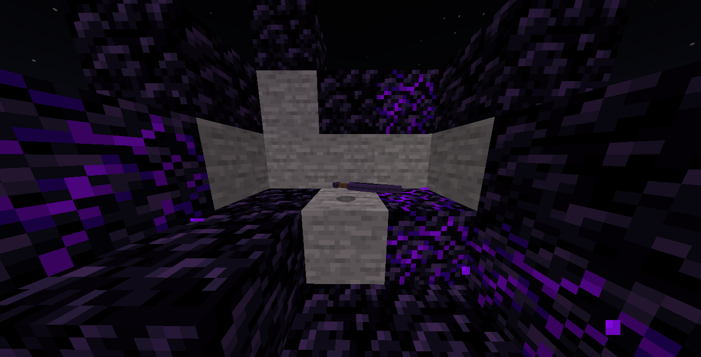 The Obsidian Greatsword on some stone