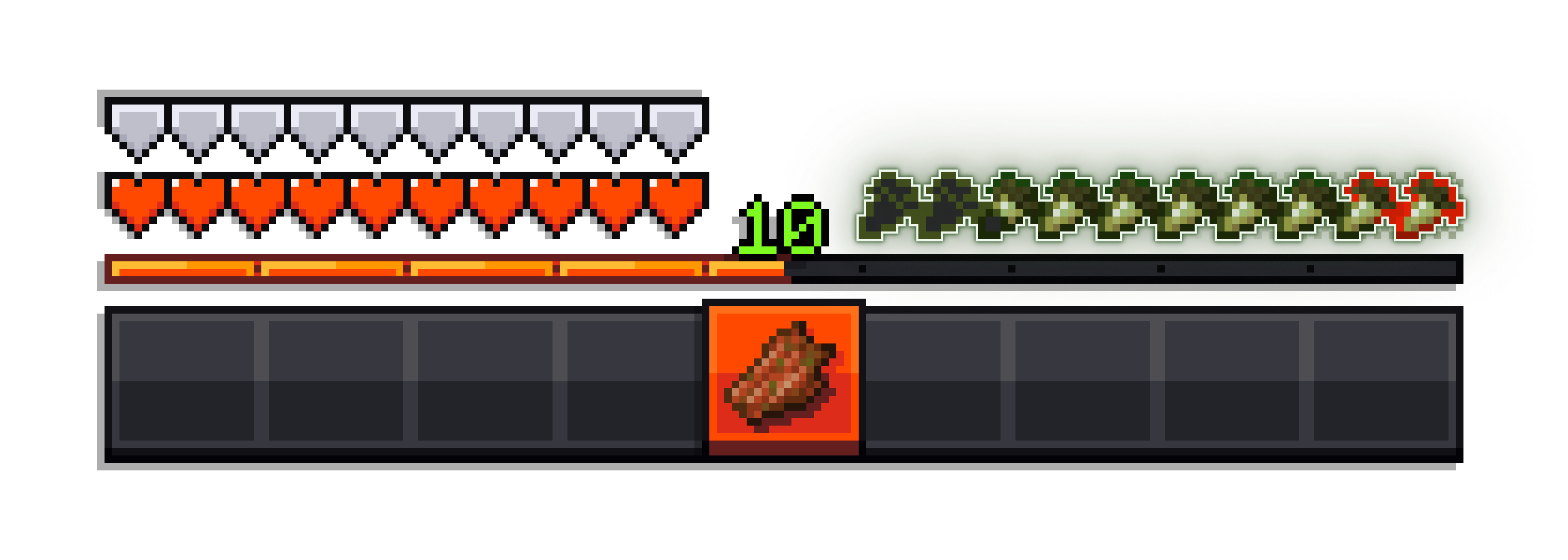 debuffed hunger bar