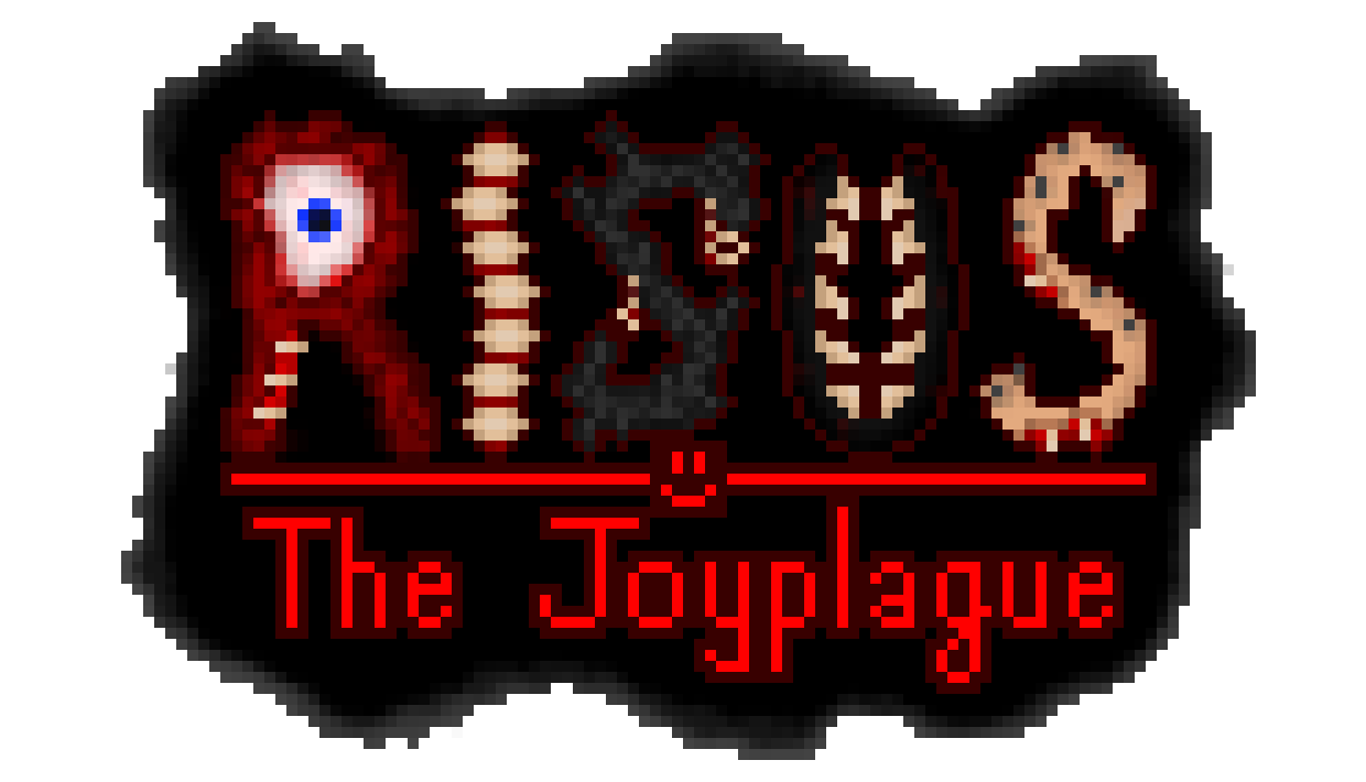 The mod's logo, "Risus - The Joyplague"