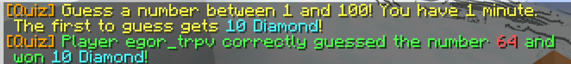 Quiz messages
