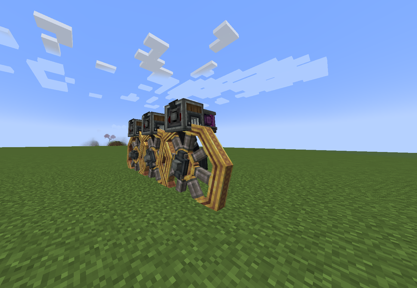 Photo showing 3 flywheels