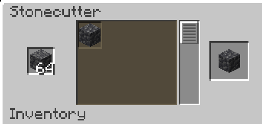 Stonecutter recipe