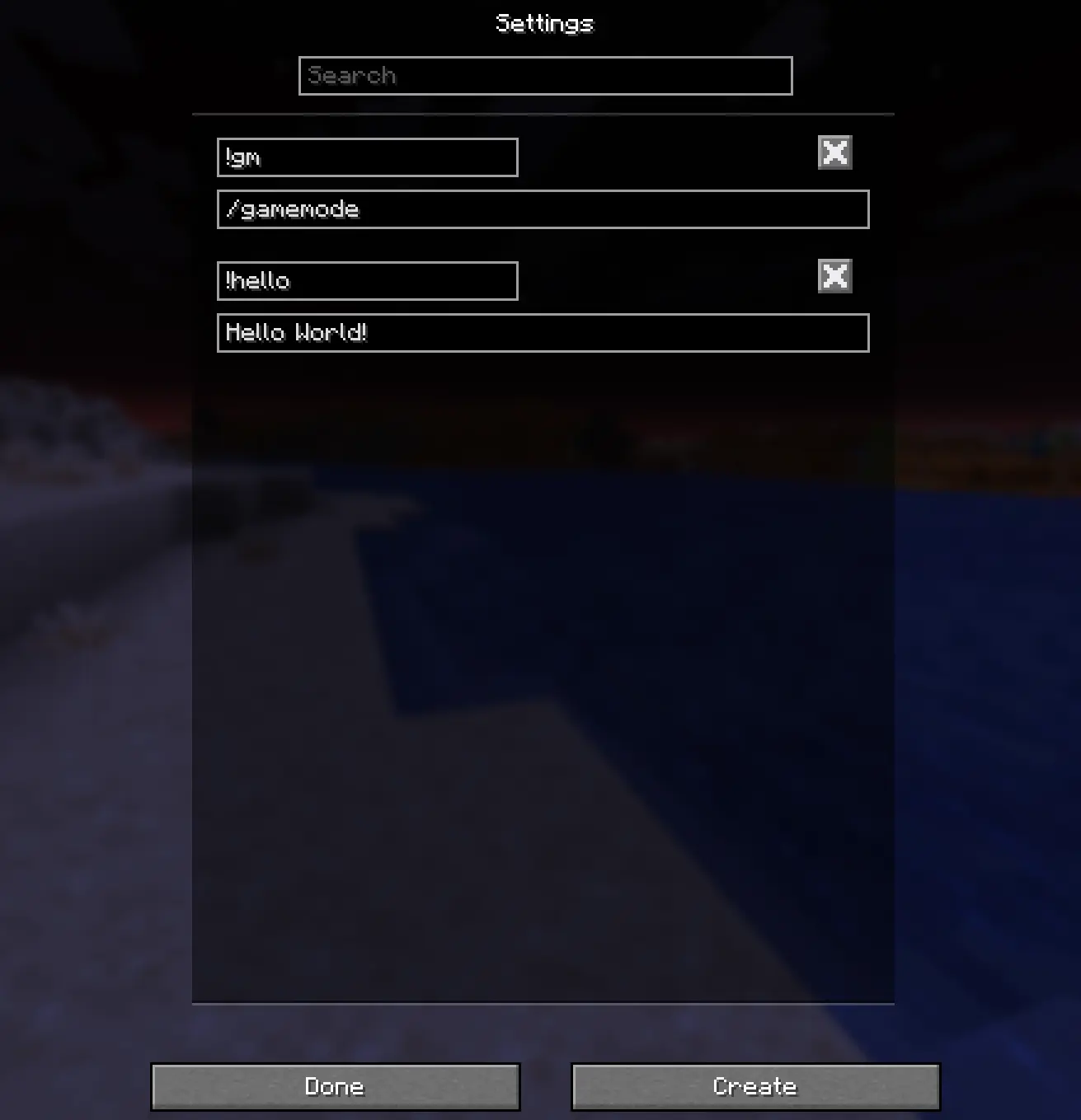 Settings Screen