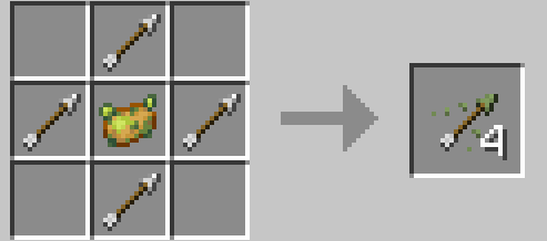 Crafting recipe for poison tipped arrows