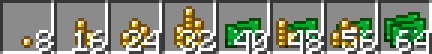 Example of the different texture depending on the amount held