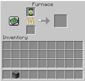 Screenshot of a Filled Vial being cooked inside a furnace