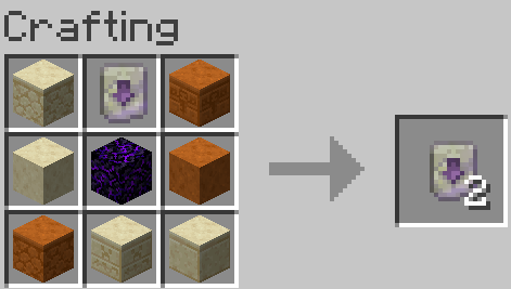 Crafting recipe for Lag Reset
