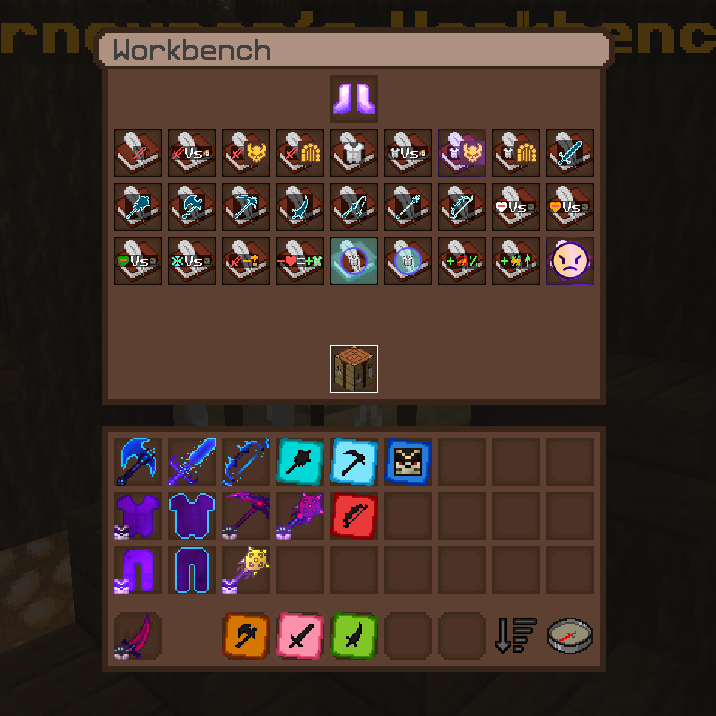 Shows the icons made for all the boot mods