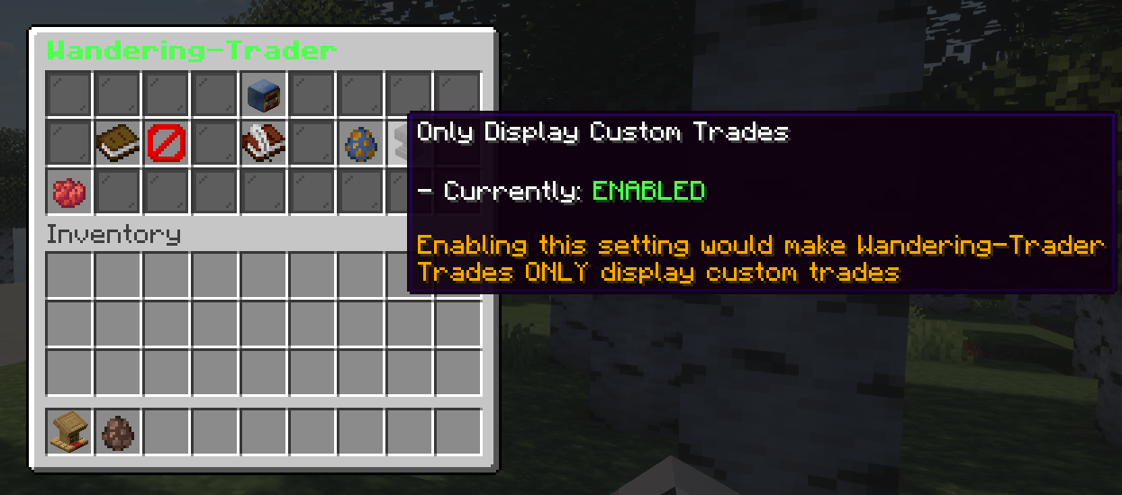 New Feature: Only Display Custom Trades For Certain Villager Types