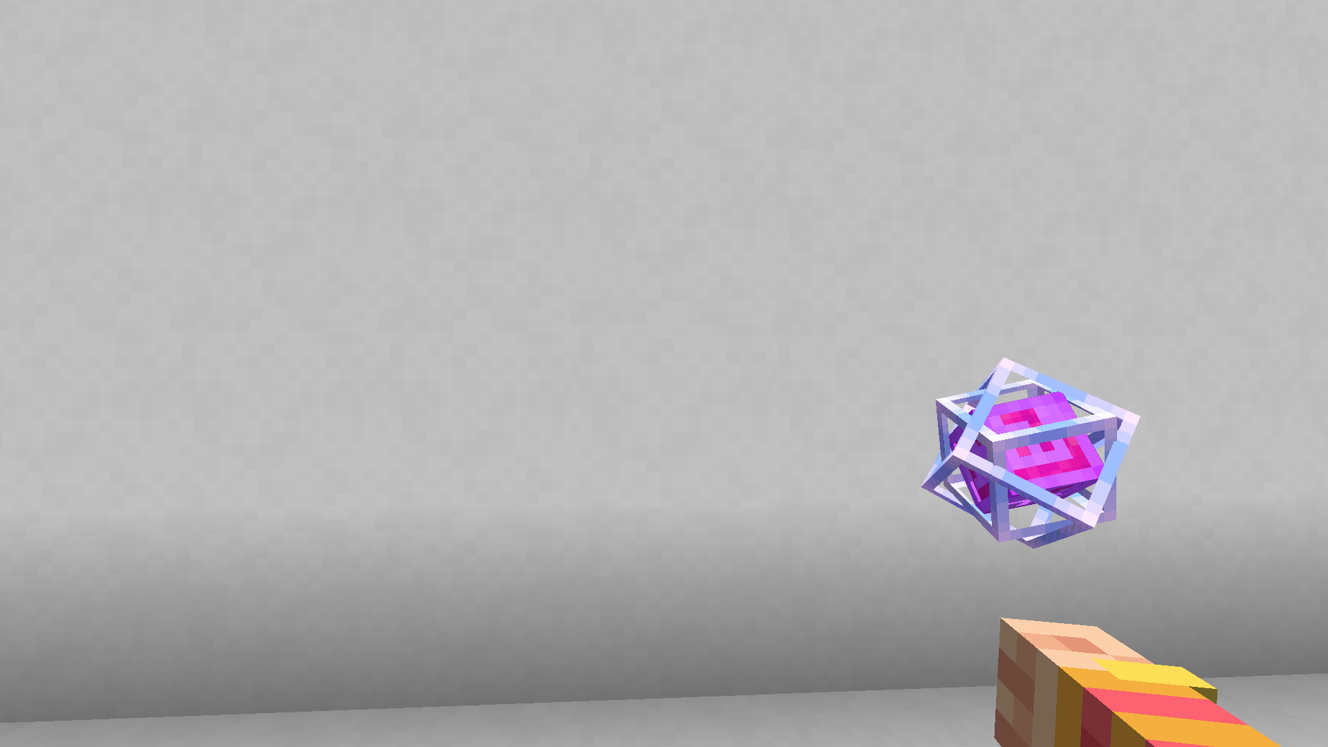 3D End Crystal in hand