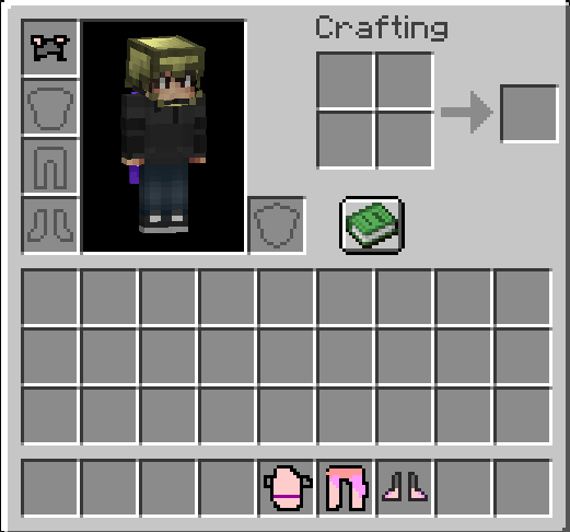 Example of equipping armor