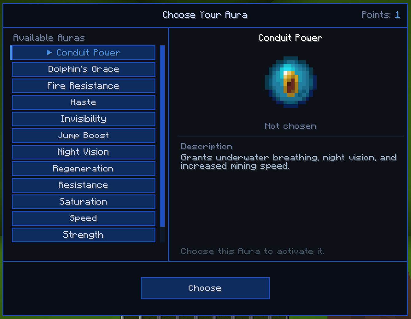 Selection Screen