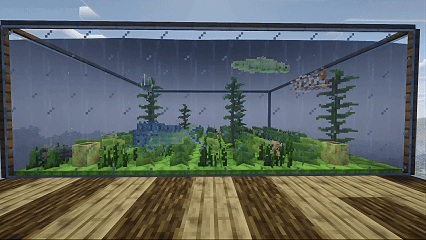 3 Different aquariums showing different fish