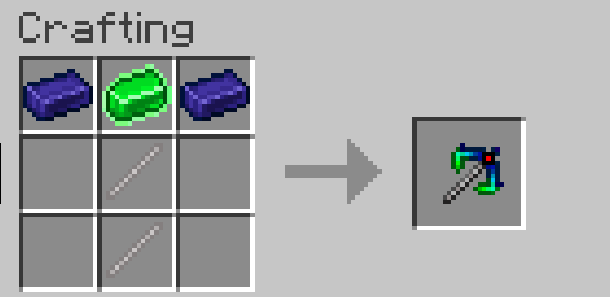 Uranium and Titanium Pickaxe Recipe