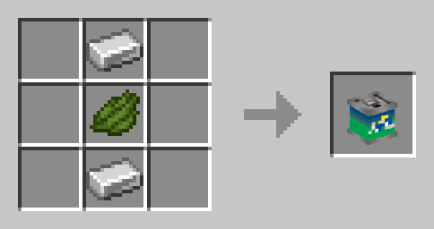 Image displaying crafting recipe of Green Can