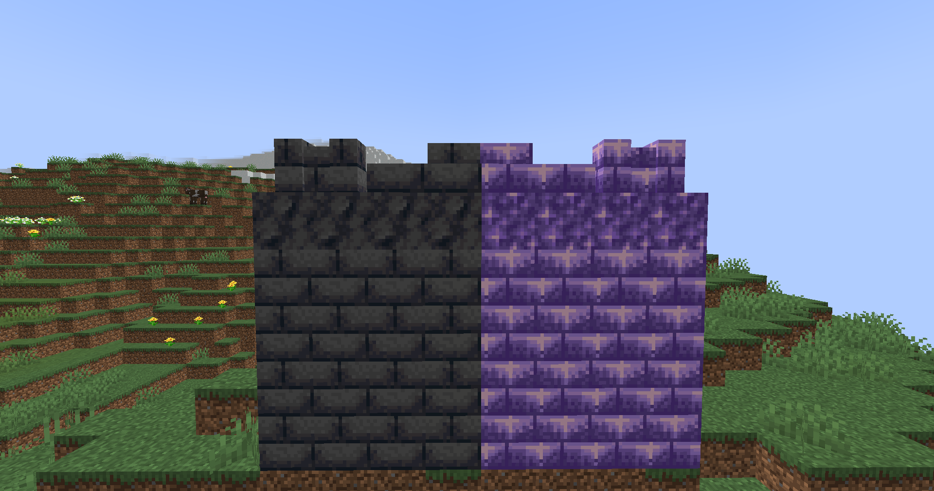 Smooth Basalt Bricks & Amethyst Bricks