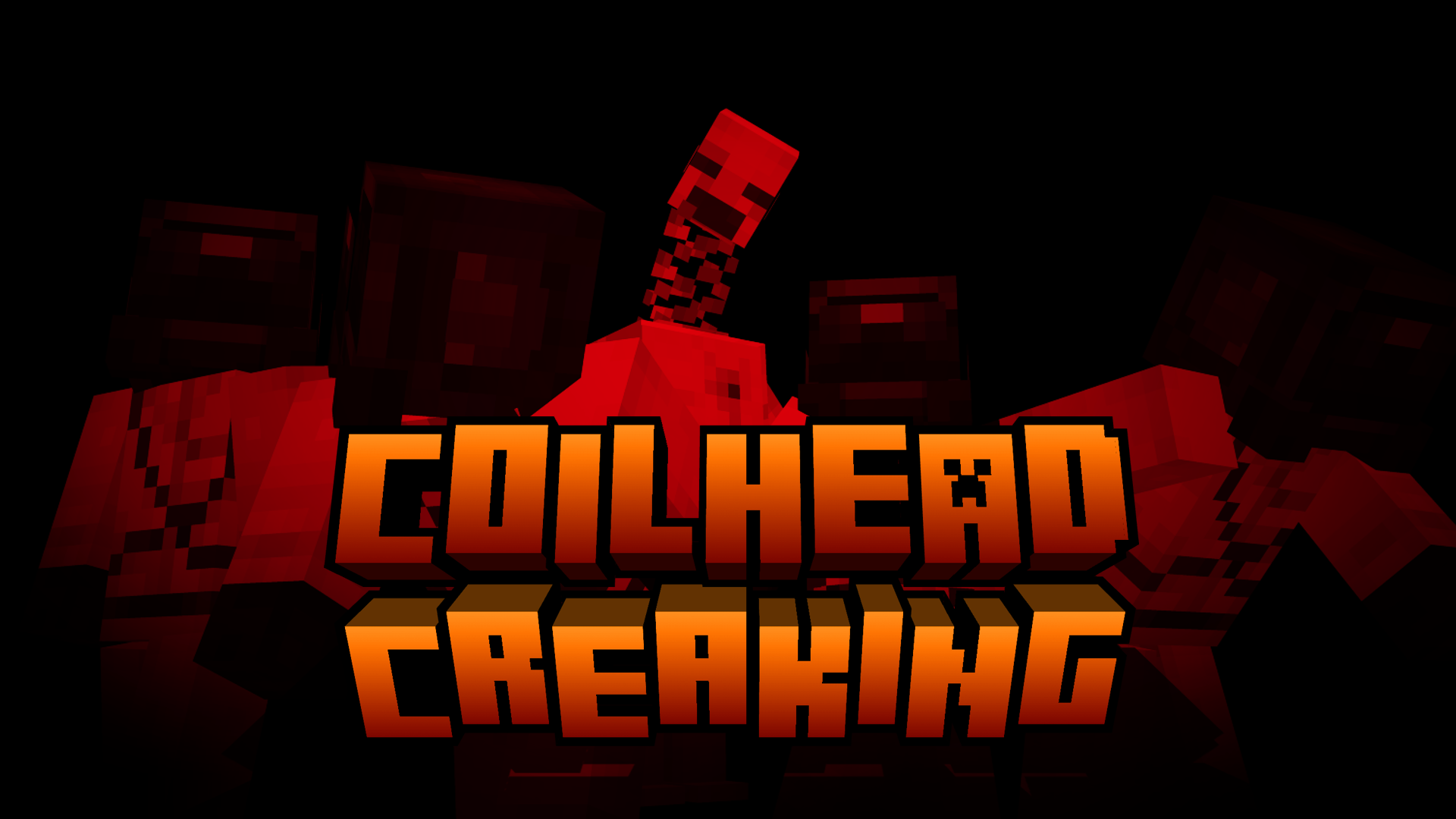 Image of the Coilhead behind four employees, with the title "Coilhead Creaking" layered above in orange block-text.