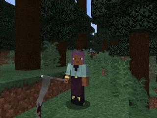 Holding Scythe