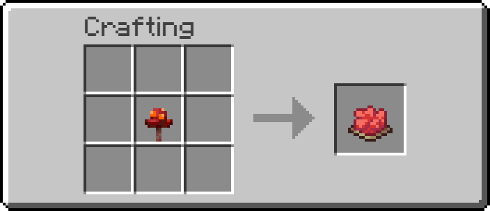 craft crimson fungus into red dye