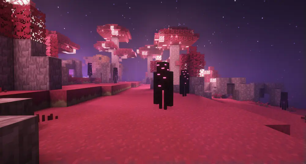 The Watchling with the Rethinking Voxels Shader Pack
