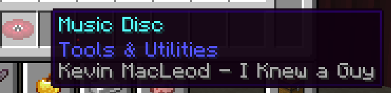 A screenshot of the music disc tooltip as it appears in-game