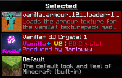 texturepacks wrong display