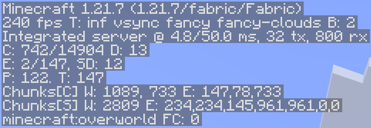 A world running with 240fps
