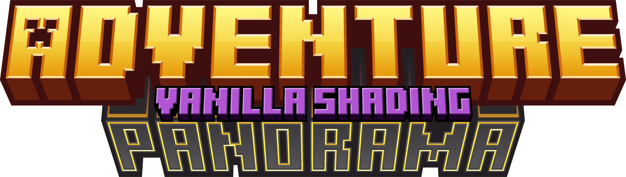 Title card reading "Adventure Panorama Vanilla Shading edition"