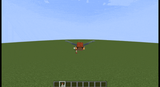 player flying with elytra