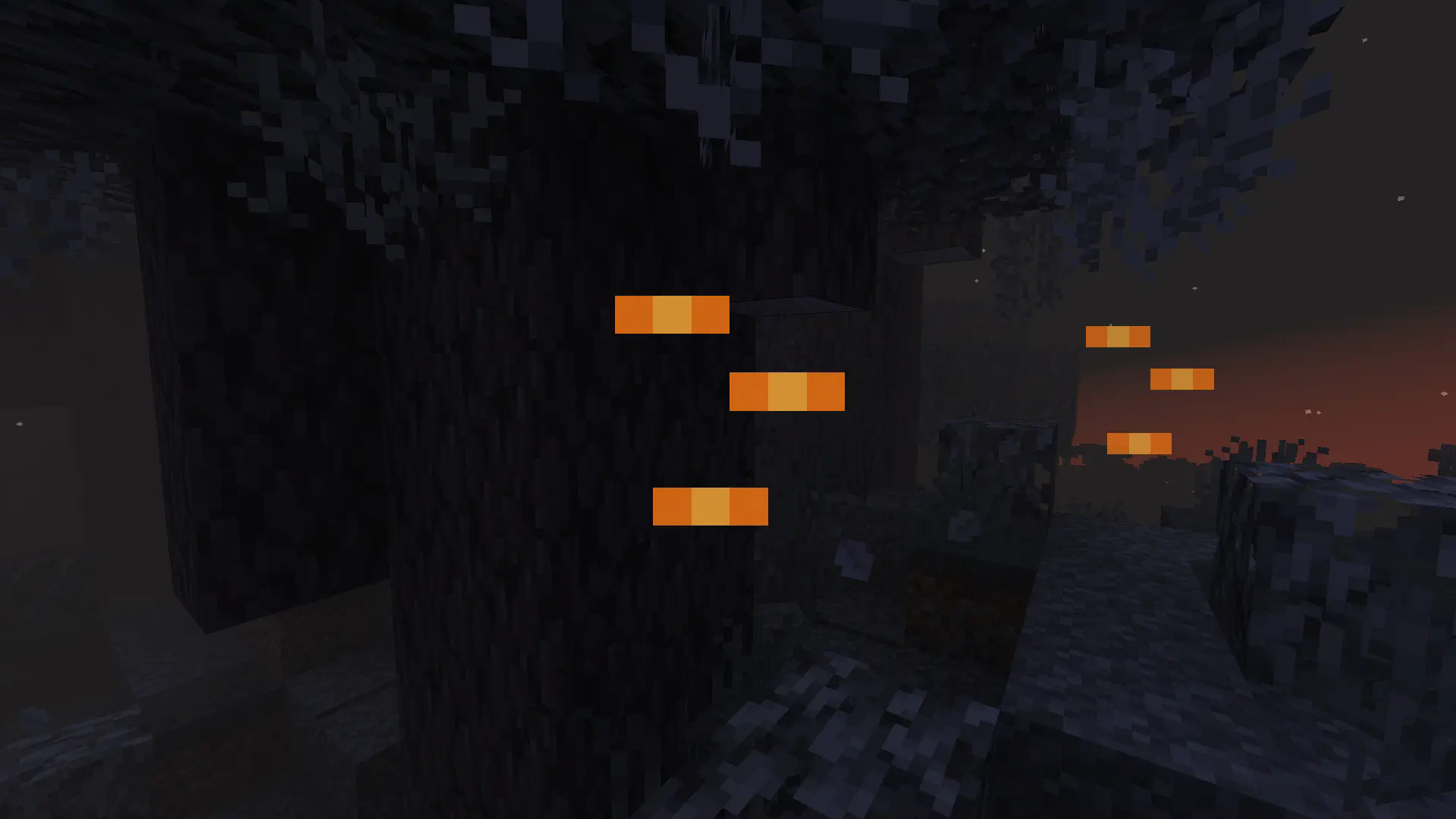 Ambient particles that look like creaking eyes