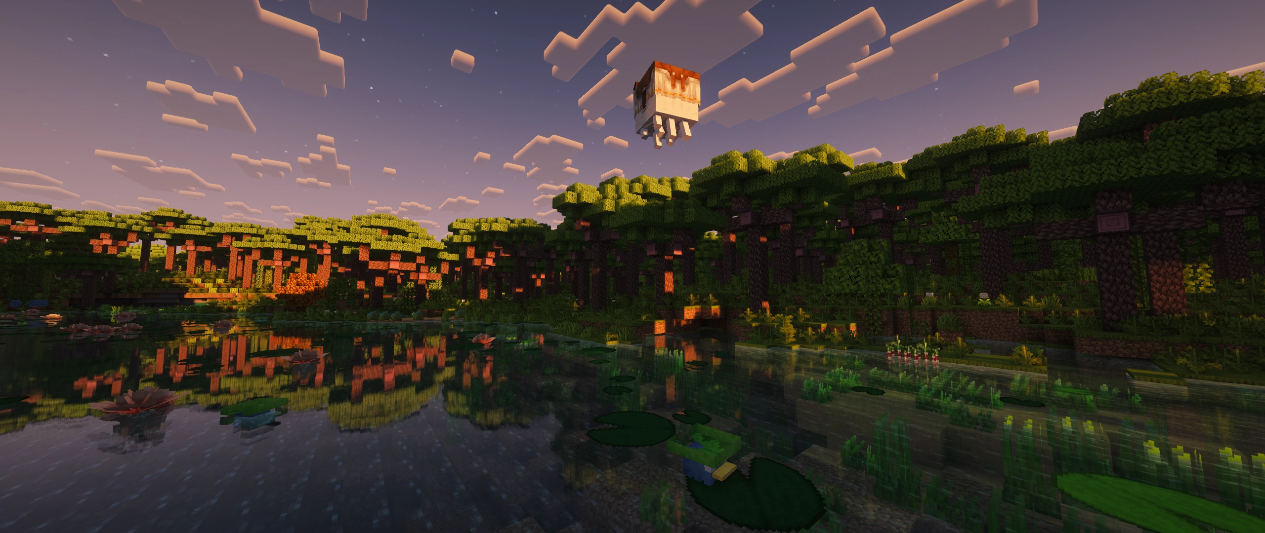 Lotad and Happy Ghast