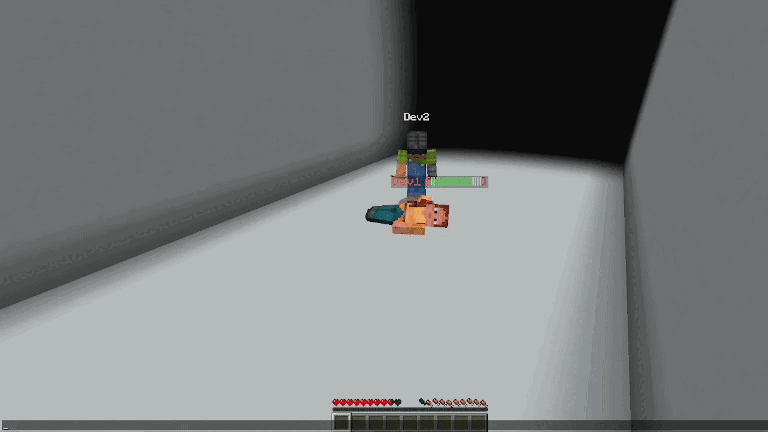 A downed player being revived
