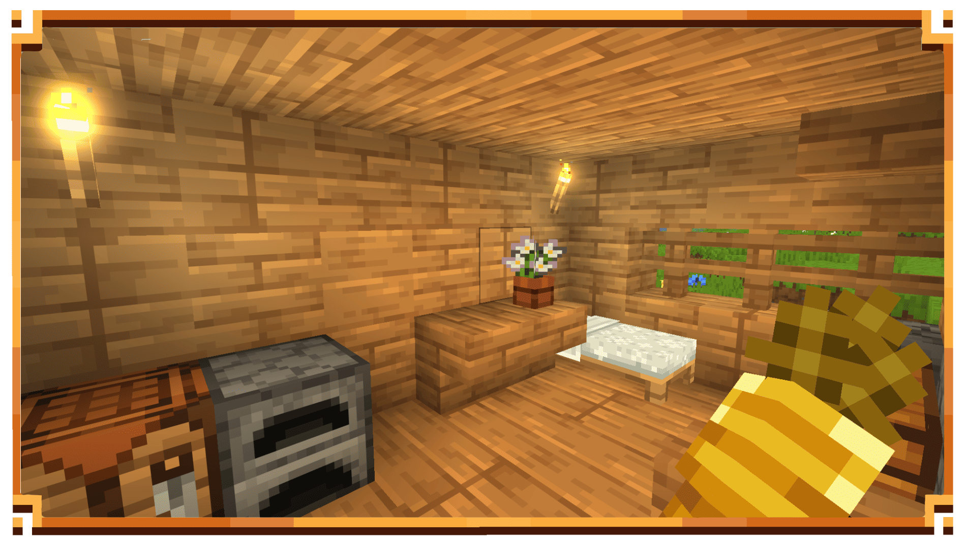 Eating a Golden Carrot on a House