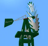 Small deco wind pump