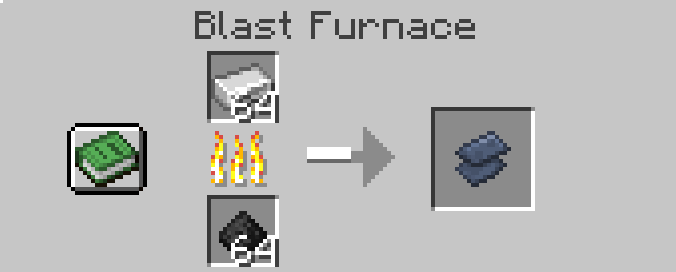 Iron Ingot being blasted into Carbonized Iron