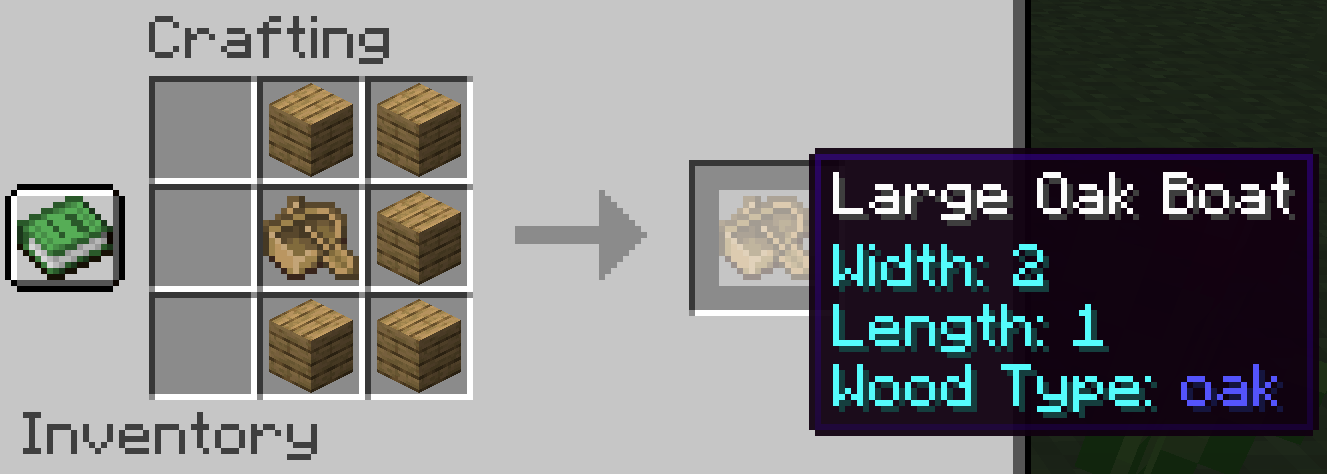 Wide Boat Crafting Recipe