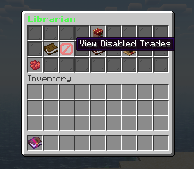 View Disabled Trades