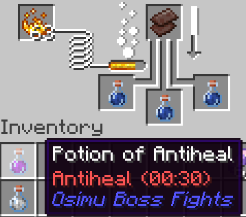 Antiheal potion recipe