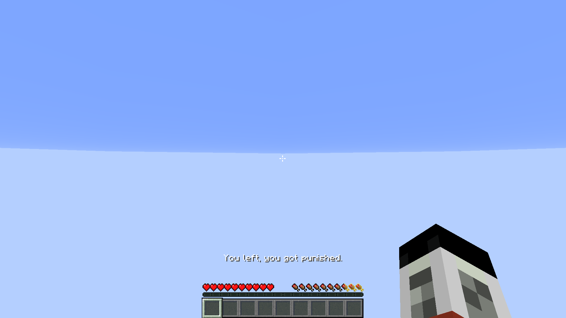 Punished Person after logging in.