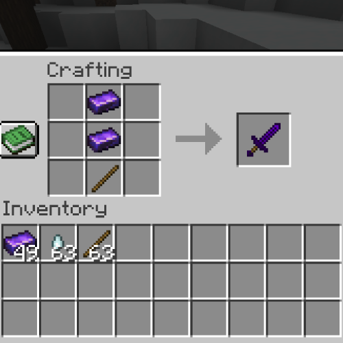 Crafting an Obsidian Sword