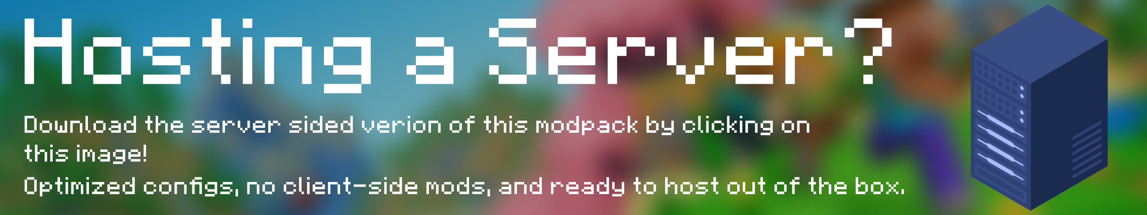 Get the server modpack if youre hosting a server!