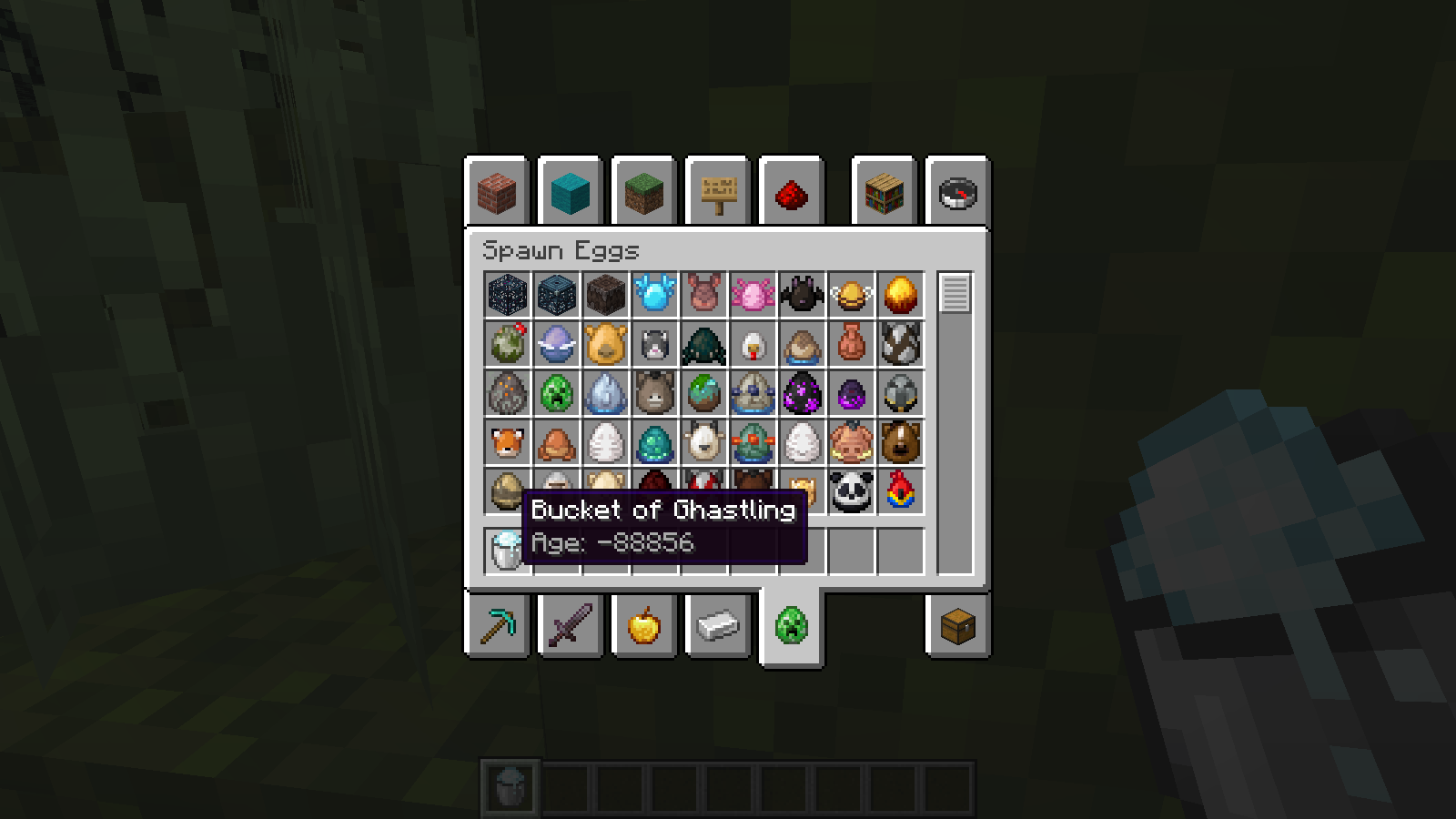 Bucket of Ghastling (With NBT {Age})