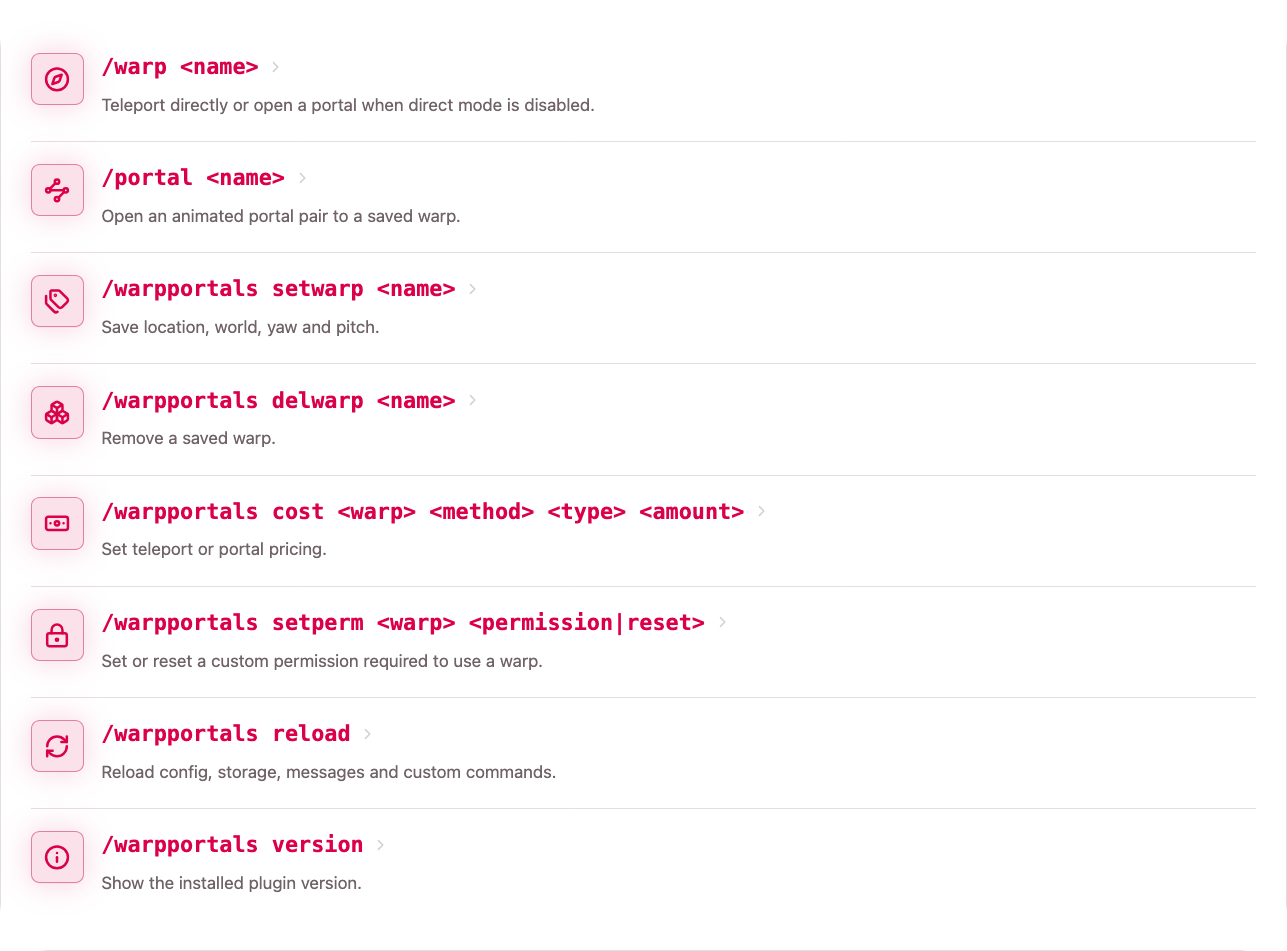 Commands