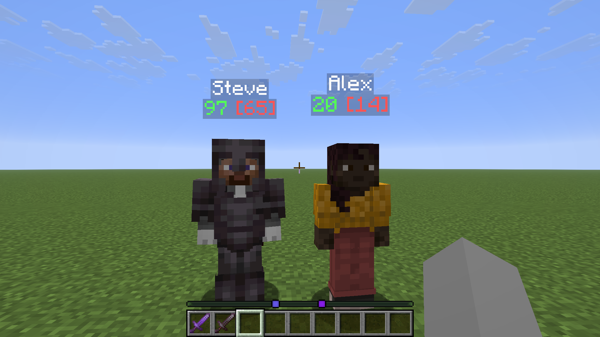 Armor vs no armor comparison No weapon